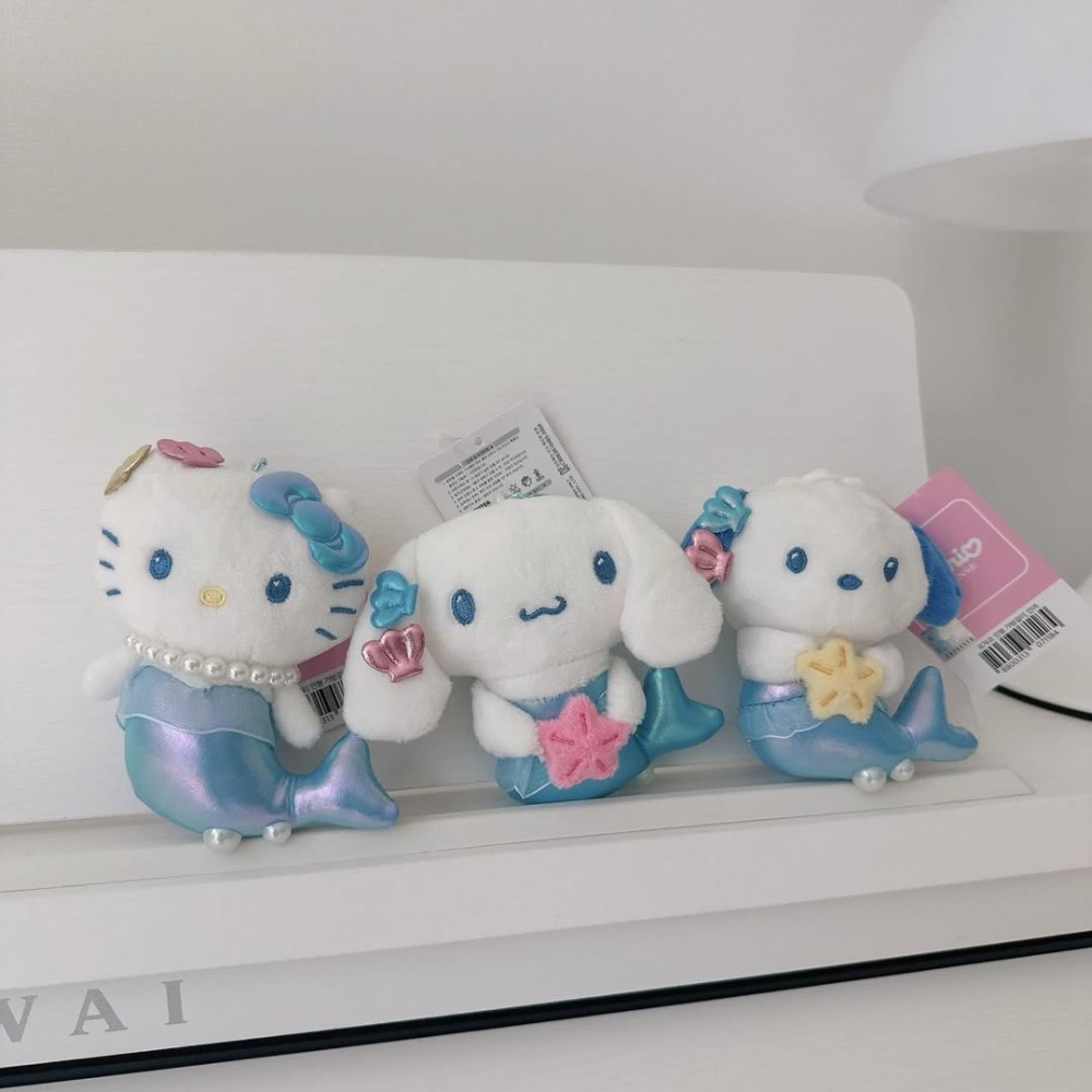 𝟓/𝟐𝟒 𝟐𝟎:𝟎𝟎結單🇰🇷韓國｜正版三麗鷗(美人魚系列)客製化刺繡姓名吊飾-細節圖3