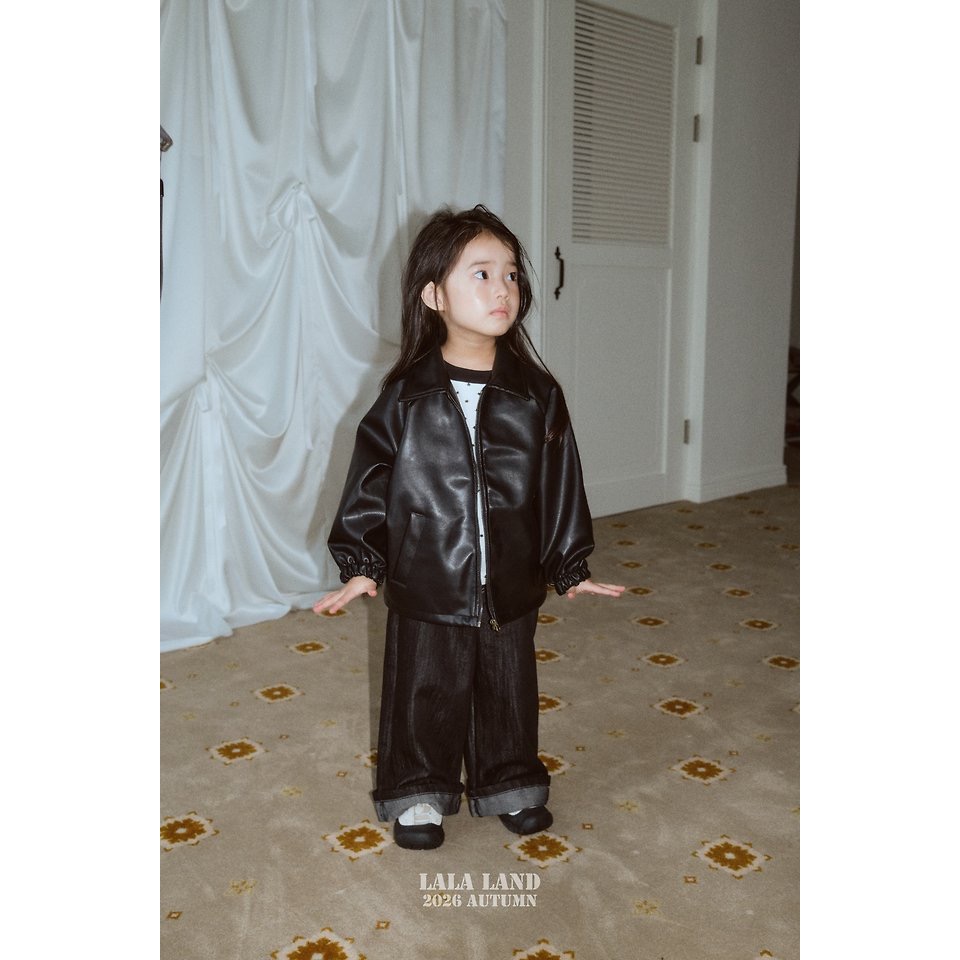 🇰🇷韓國童裝｜2026秋款🍂LALALAND折邊牛仔褲-細節圖5