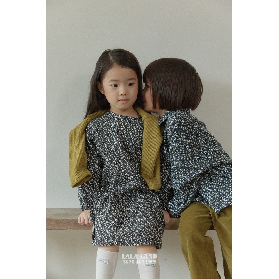 🇰🇷韓國童裝｜2026秋款🍂LALALAND花領襯衫上衣-細節圖6