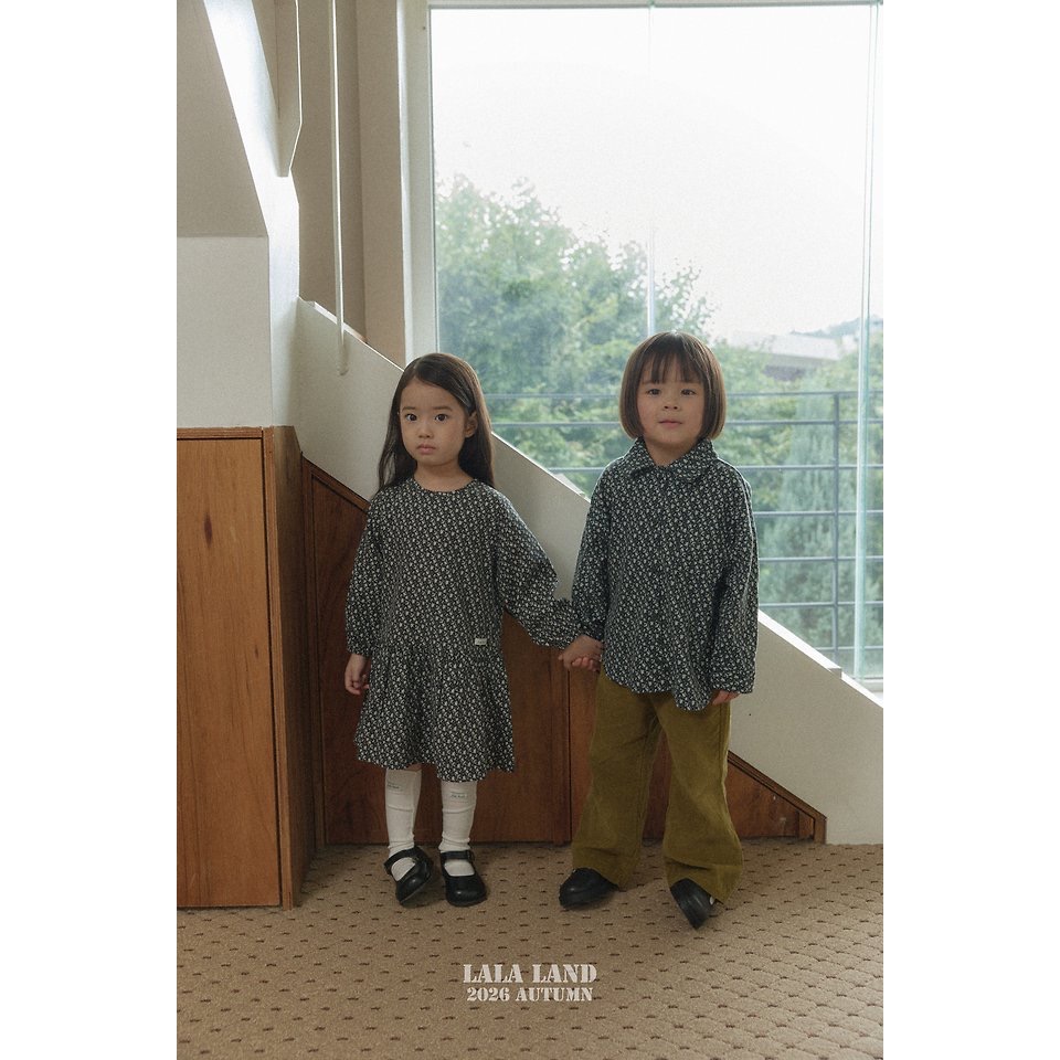 🇰🇷韓國童裝｜2026秋款🍂LALALAND花領襯衫上衣-細節圖7