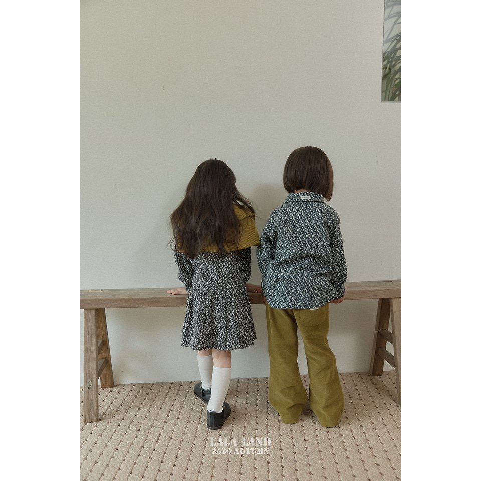 🇰🇷韓國童裝｜2026秋款🍂LALALAND花領襯衫上衣-細節圖9