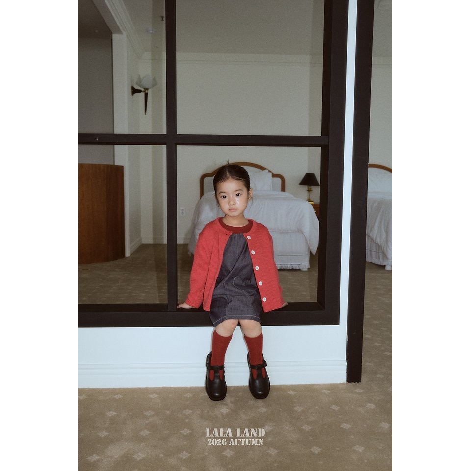 🇰🇷韓國童裝｜2026秋款🍂LALALAND阿爾法羅紋針織外套-細節圖4