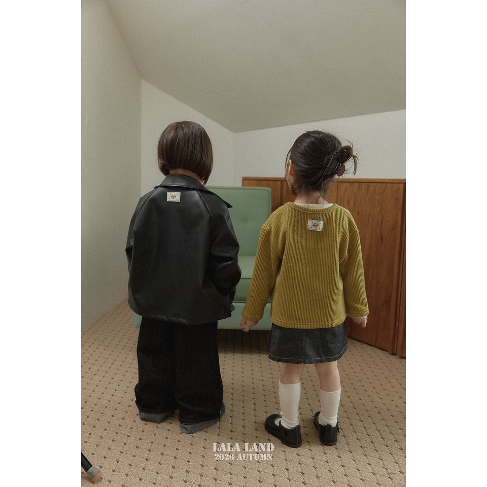 🇰🇷韓國童裝｜2026秋款🍂LALALAND卡洛斯皮革外套-細節圖6