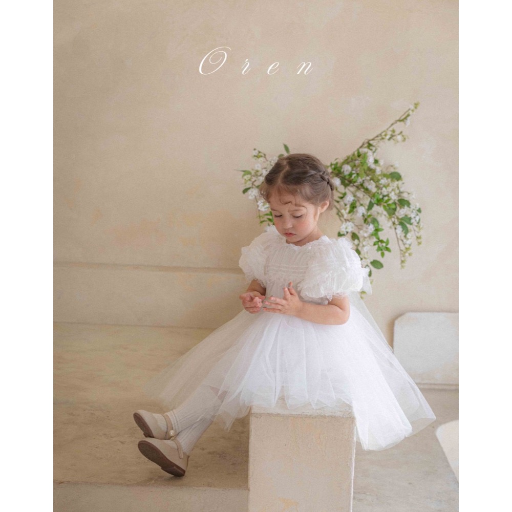 【現貨S(85~90cm)(10~13kg)】🇰🇷韓國童裝 Oren Hibybebe 生日洋裝 紗裙 畢業典禮-細節圖3