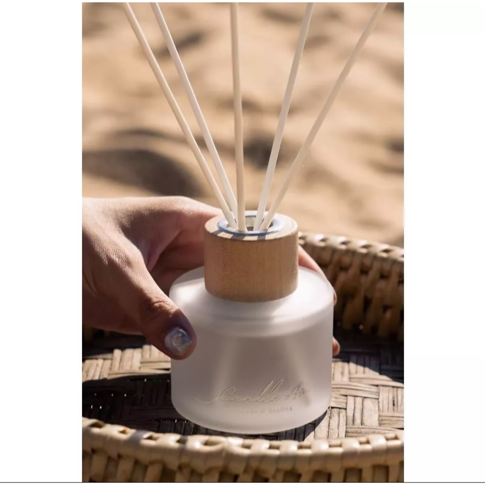 溫暖木蓋質感擴香瓶 居家擴香𓆸泰國職人溫度手作│ 泰國純手工製作 居家香氛 泰國代購 泰國文青選物-細節圖3