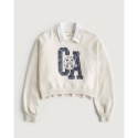 ［免運］【 現貨 XL 】Hollister HCO 海鷗 女生 短版 polo 大學T-規格圖3