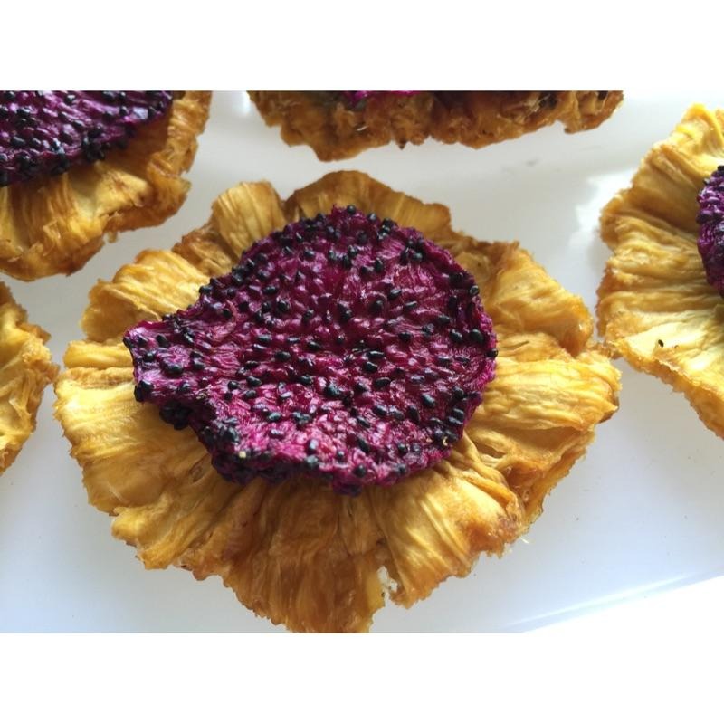 龍鳳乾 鳳梨乾 紅龍果乾 無添加防腐劑!香甜可口~果肉Q彈  台灣鳳梨乾 無糖 果乾 水果乾-細節圖2