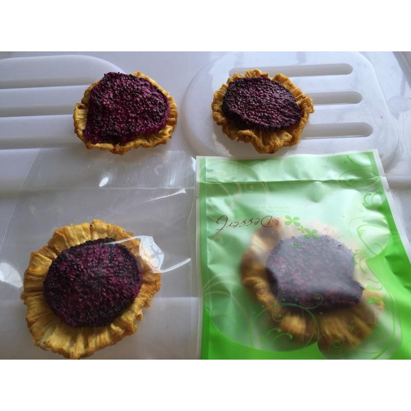 龍鳳乾 鳳梨乾 紅龍果乾 無添加防腐劑!香甜可口~果肉Q彈  台灣鳳梨乾 無糖 果乾 水果乾-細節圖4