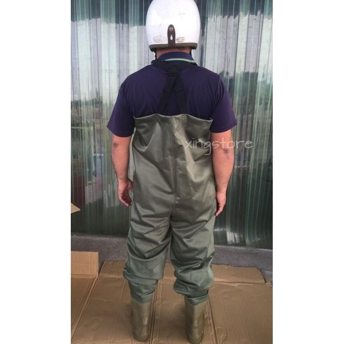 台興牌 青蛙裝 正版現貨 有發票 強韌防水褲 涉水褲 連身雨褲 海膠防水褲 魚塭 溯溪 釣魚 適用於任何需要防水的環境-細節圖4