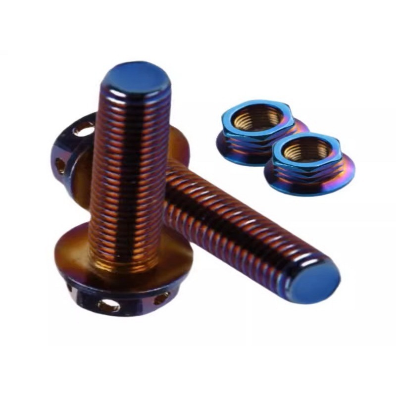 避震器螺絲 燒鈦色 不銹鋼 螺絲 外六角 避震器 勁戰 CUXI RACING LIMI FORCE-細節圖2