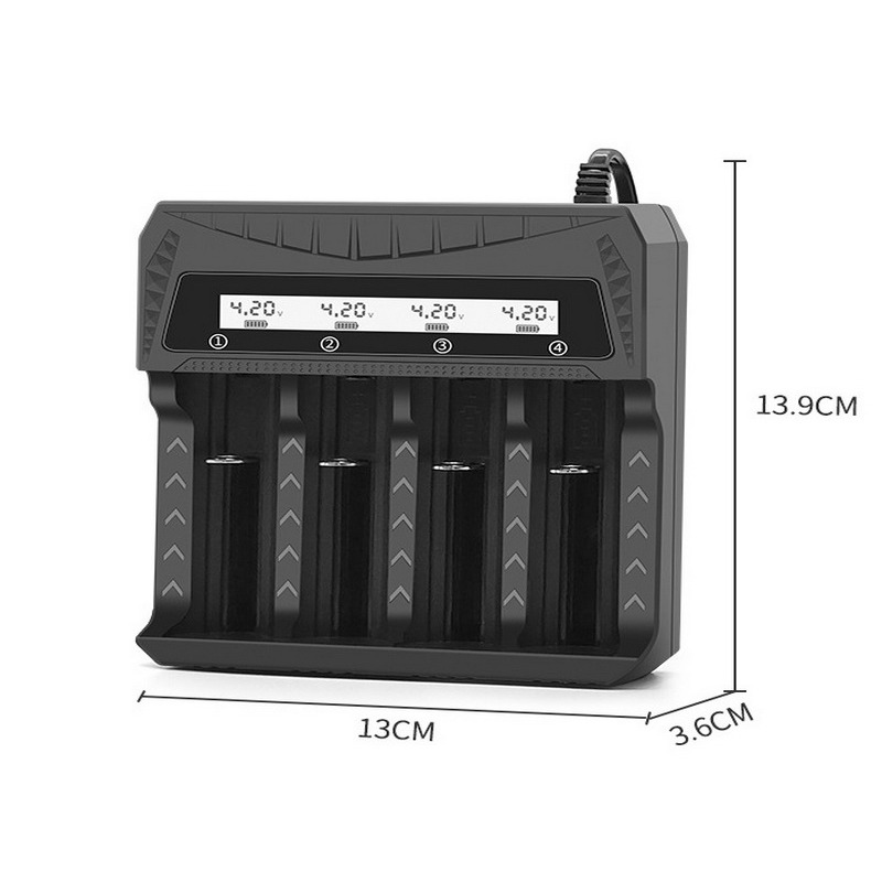 18650充電器 液晶顯示 鋰電池充電器 4槽充電 4充 電池充電器 26650充電器 正反可充-細節圖7