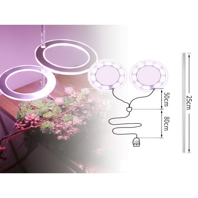 植物燈 植物生長燈 天使燈 全光譜植物燈 多肉植物燈 觀葉植物燈 室內植物燈 天使環植物燈 園藝植物燈-細節圖3