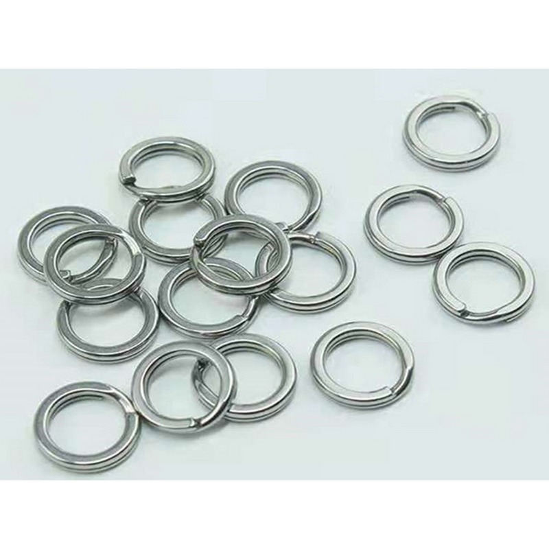 買10送1 高cp 路亞環 不銹鋼路亞環 假餌連接環 壓扁雙圈 路亞圜 打扁雙圈 路亞餌連接環 路亞配件-細節圖2