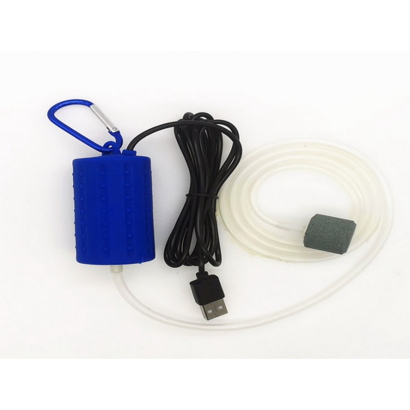 USB空氣幫浦 迷你打氣機 氣泵 行動幫浦 靜音馬達 水族氧氣泵 釣魚打氣-細節圖2