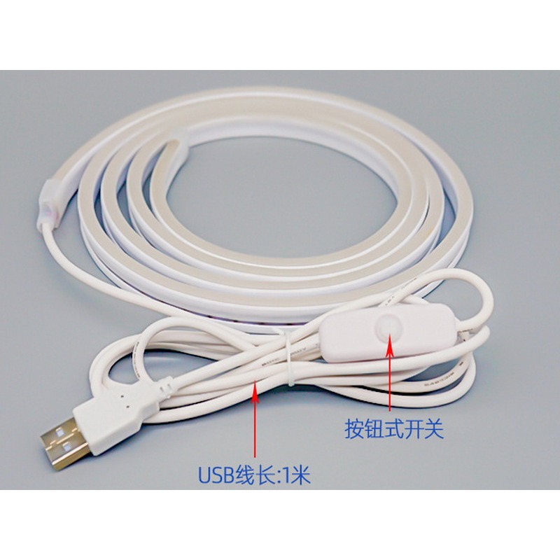 LED USB燈條 IP67 2835燈芯 1燈1剪代防水套管 暖白光 2M 3M 露營 車泊 車床-細節圖2