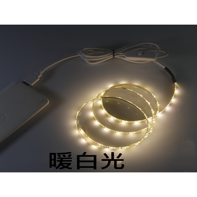 LED USB燈條 IP67 2835燈芯 1燈1剪代防水套管 暖白光 2M 3M 露營 車泊 車床-細節圖4