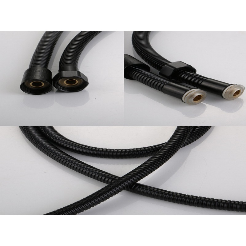 蓮蓬頭 蓮蓬頭水管 1.5M加密管 2M加密管 蓬頭專用軟管 黑化水管 電鍍 不銹鋼防爆 內芯加粗-細節圖4