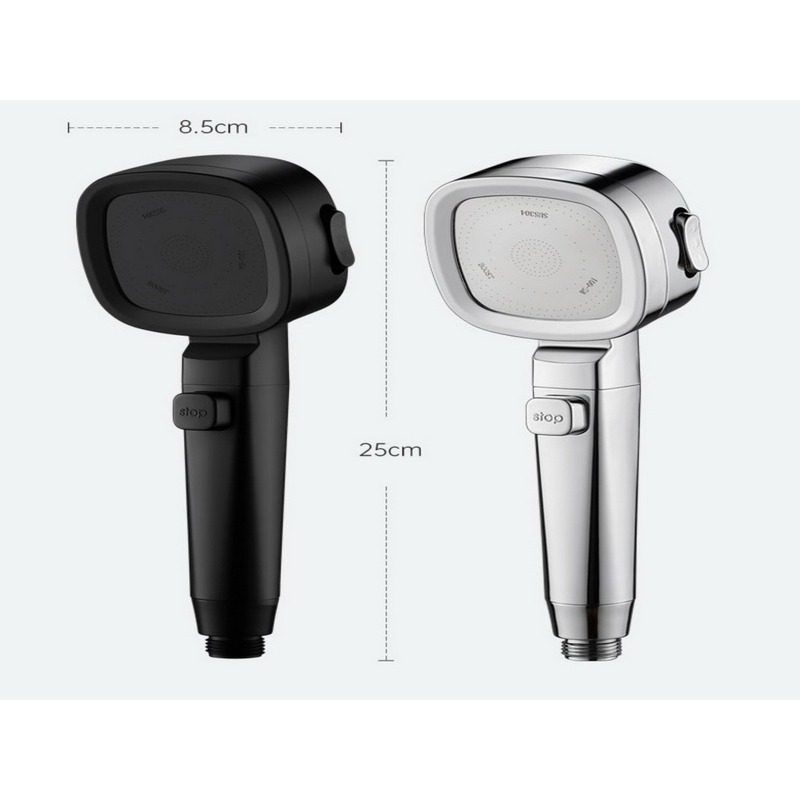 可調檔 花灑噴頭 超強增壓花灑噴頭 方形 粗大出水孔 家用熱水器 單手噴淋浴頭浴霸 省水花灑 蓮蓬頭 淋浴噴頭-細節圖4