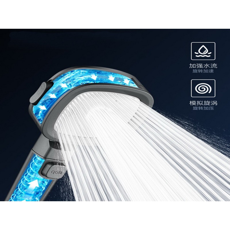 可調檔 花灑噴頭 超強增壓花灑噴頭 方形 粗大出水孔 家用熱水器 單手噴淋浴頭浴霸 省水花灑 蓮蓬頭 淋浴噴頭-細節圖5