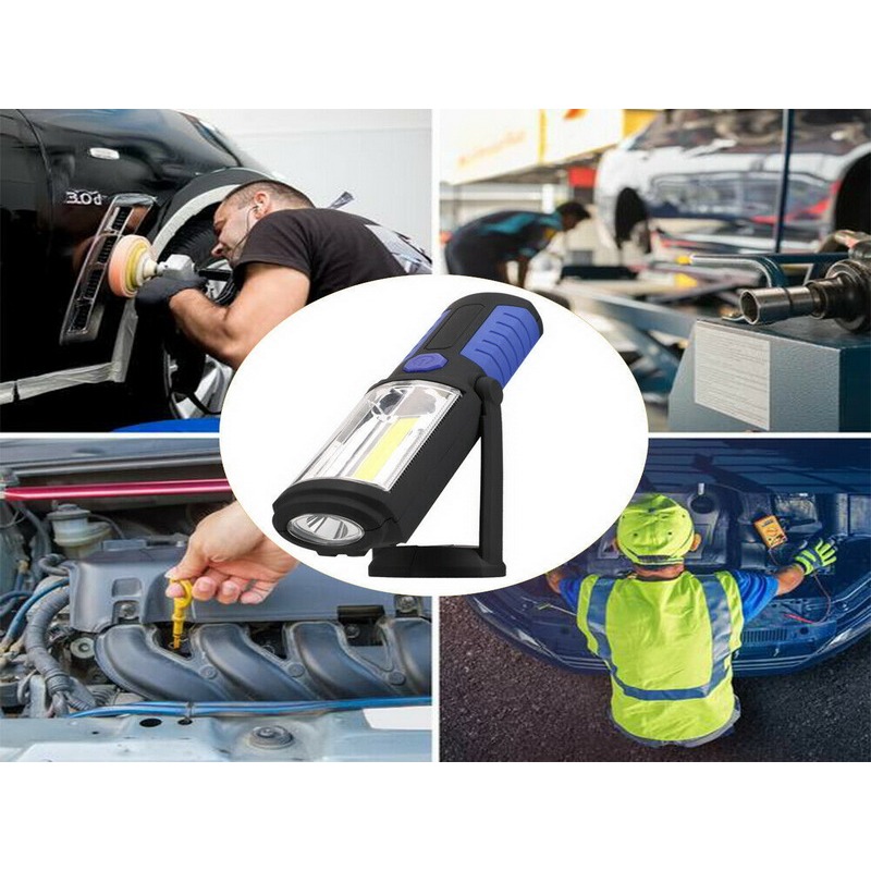 內建電池 工作燈 超亮 COB LED手持工作燈 露營燈 強力磁鐵吸附 汽車維修燈 維修燈 汽車維修-細節圖4