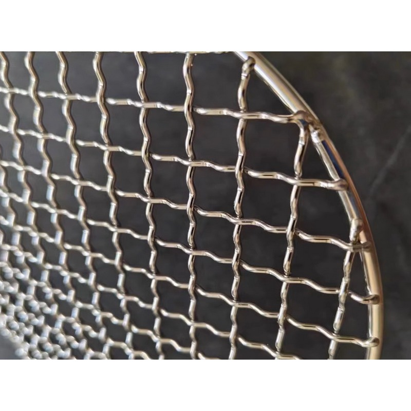 不銹鋼烤網 烤肉網 烤肉架 燒烤網 圓形烤網 加粗 加厚 燒烤盤 露營烤肉 中秋烤肉-細節圖3