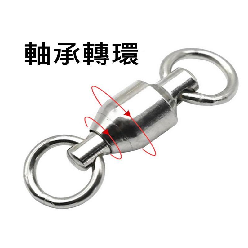 不鏽鋼 高速培林轉環 培林轉環 軸承轉環 路亞轉環 快速轉環 大物轉環 岸拋 船釣 轉環別針 雙培林轉環 八字環 路亞環-細節圖2