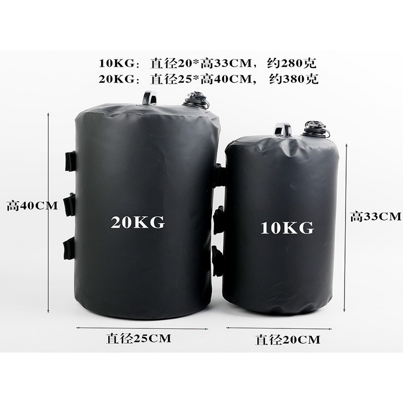 天幕水袋 配重水袋 帳篷固定水袋 廣告遮陽傘配重防風注水底座沙包袋 壓重水袋 注水袋 充水沙袋 雨棚遮陽固定沙-細節圖3