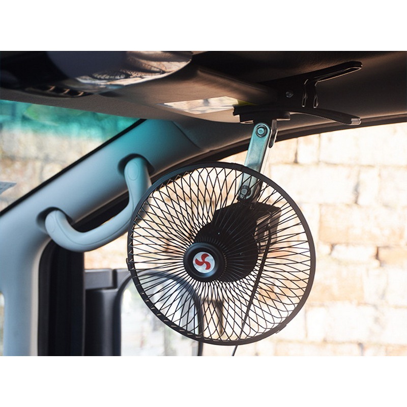 汽車風扇 汽車夾扇 超大 8吋 10吋 11吋 附開關 電風扇 夾式 電扇 風扇 12V 點菸器 點煙孔-細節圖3
