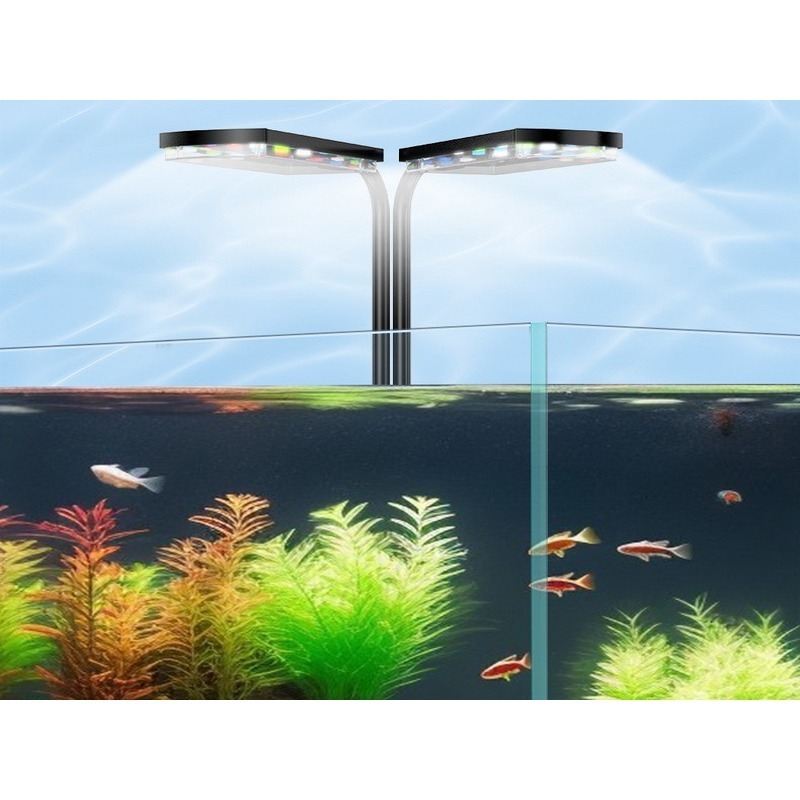 雙LED夾燈 LED魚缸燈 魚缸彩燈 水草燈 水族箱燈 魚缸燈光照明 烏龜燈 夾燈 LED燈-細節圖3