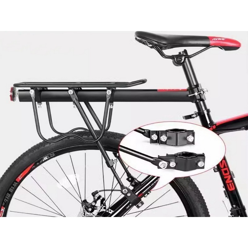 鋁合金貨架 腳踏車貨架 自行車貨架 半快拆式 鋁合金 後貨架 登山車後貨架 碟剎貨架 V剎貨架-細節圖2