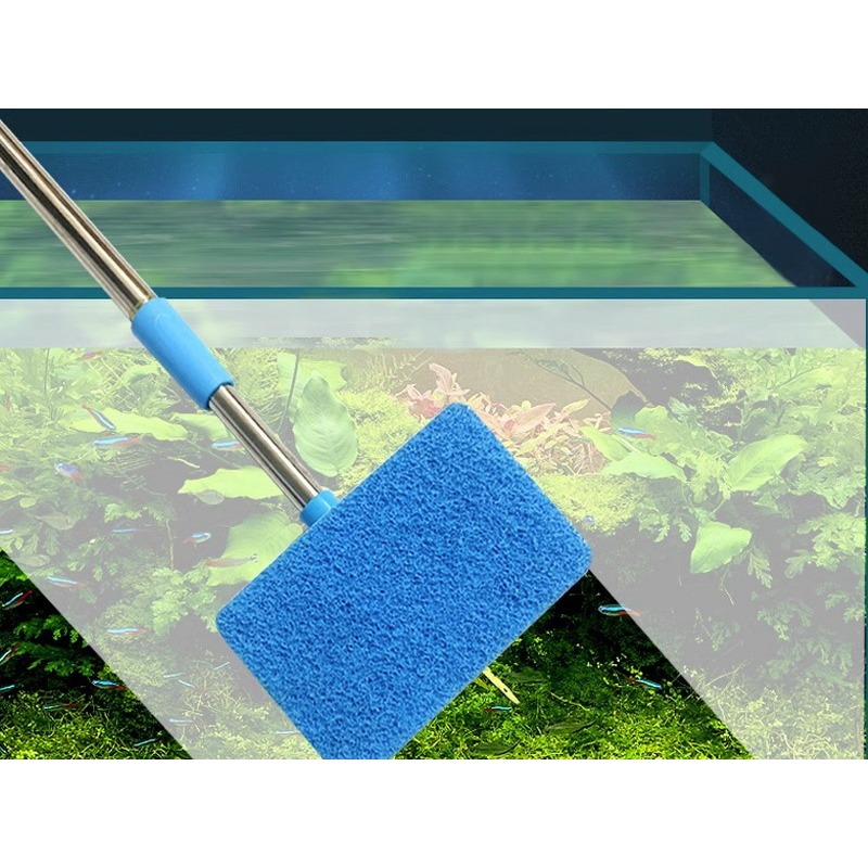 伸縮洗魚缸刷 水族清潔魚缸刷 魚缸長柄刷子 魚缸 玻璃 除藻苔 水族清潔用品 魚刷 魚缸刷子-細節圖3