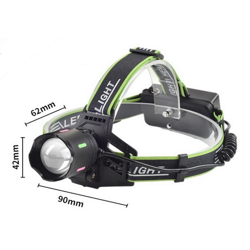 新款 白激光 CREE L2 焦距可調 釣魚燈 釣魚頭燈 抓魚燈 捕魚燈 野採 東引 上礁-細節圖2