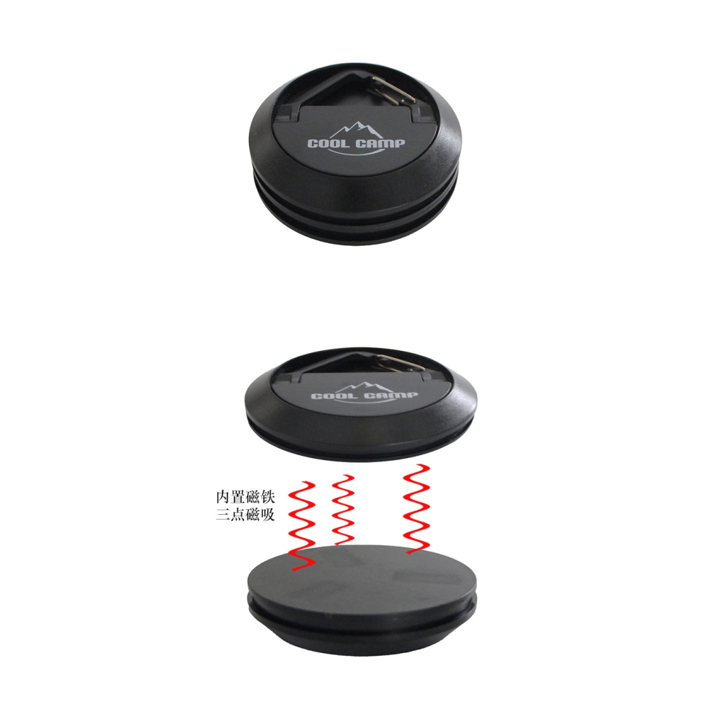 天幕磁吸掛勾 磁吸掛勾 天幕掛勾 磁吸式掛勾 強力磁鐵掛勾 車路燈勾 露營掛勾 磁鐵釦 雙向磁鐵 1/4螺牙-細節圖4