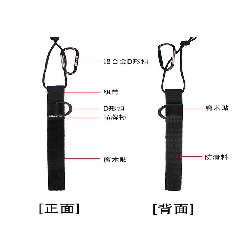 防滑綁繩 營柱綁繩 天幕防滑綁繩 天幕綁繩 營柱固定帶 魔鬼氈綁繩 快速營繩-細節圖5