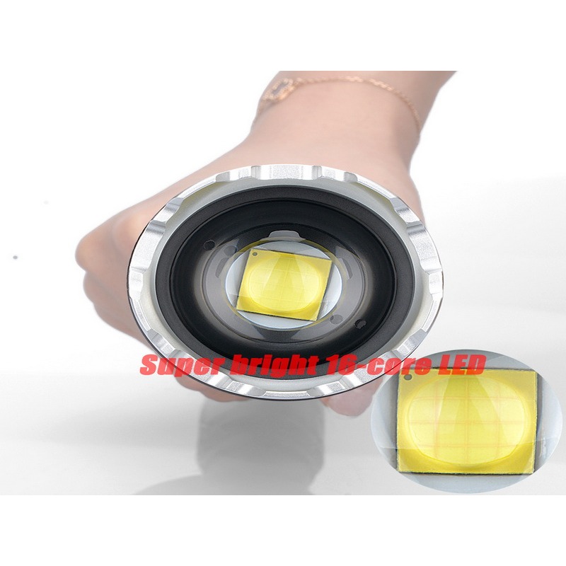 新款 XHP160 強光手電筒 鋁合金 戶外照明燈 Type-C充電 強光手電筒 18650 21700-細節圖3