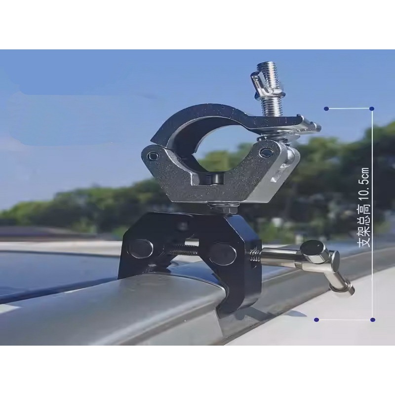 天幕桿固定夾 天幕扣環 天幕桿夾具 車邊天幕橫杆固定夾 天幕扣環 橫桿夾 天幕綁帶環 天幕固定-細節圖4