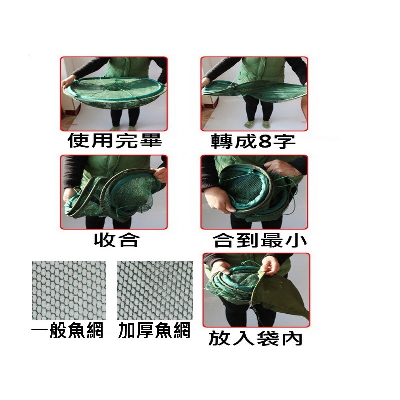 捕魚魚網 捕蝦魚網 蝦籠 魚籠 自動捕魚網 螃蟹泥鰍黃鱔籠網 魚籠 漁網 5孔 6孔 7孔 8孔 10孔-細節圖5