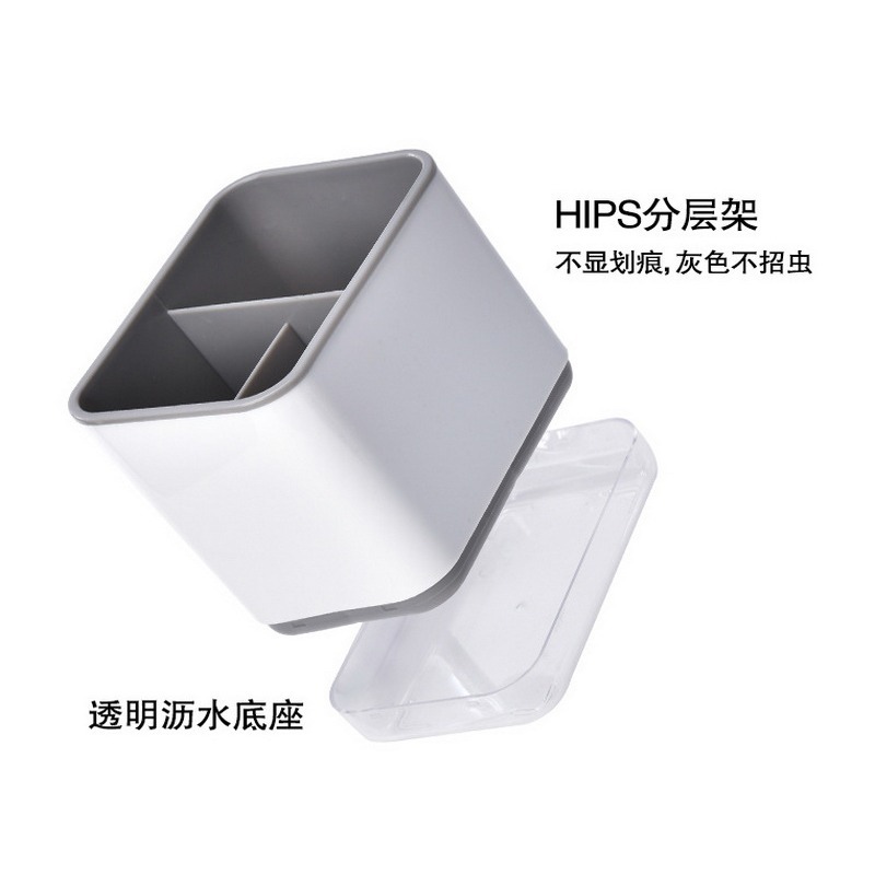 餐具瀝水盒 瀝水收納盒 瀝水盒 湯匙瀝水盒 瀝水桶 瀝水桶 筷子桶 筷子湯匙桶 瀝水架 筷桶 瀝水盒-細節圖3