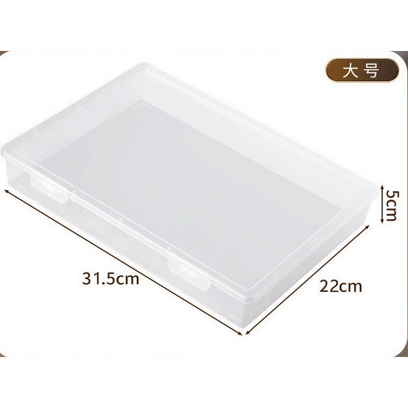 文具收納盒 長形收納 鉛筆收納盒 透明文具盒 可疊加鉛筆盒 首飾收納盒 文具盒 扁形收納盒 透明收納盒-細節圖2
