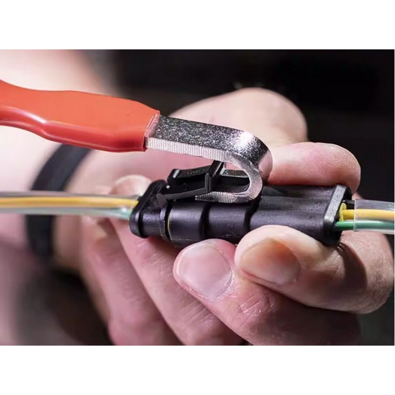 汽車電器端子 端子翹棒 連接器拆卸 線束插頭分離 撬棍 斷電鉗 斷線鉗子 雙頭撬棒-細節圖2