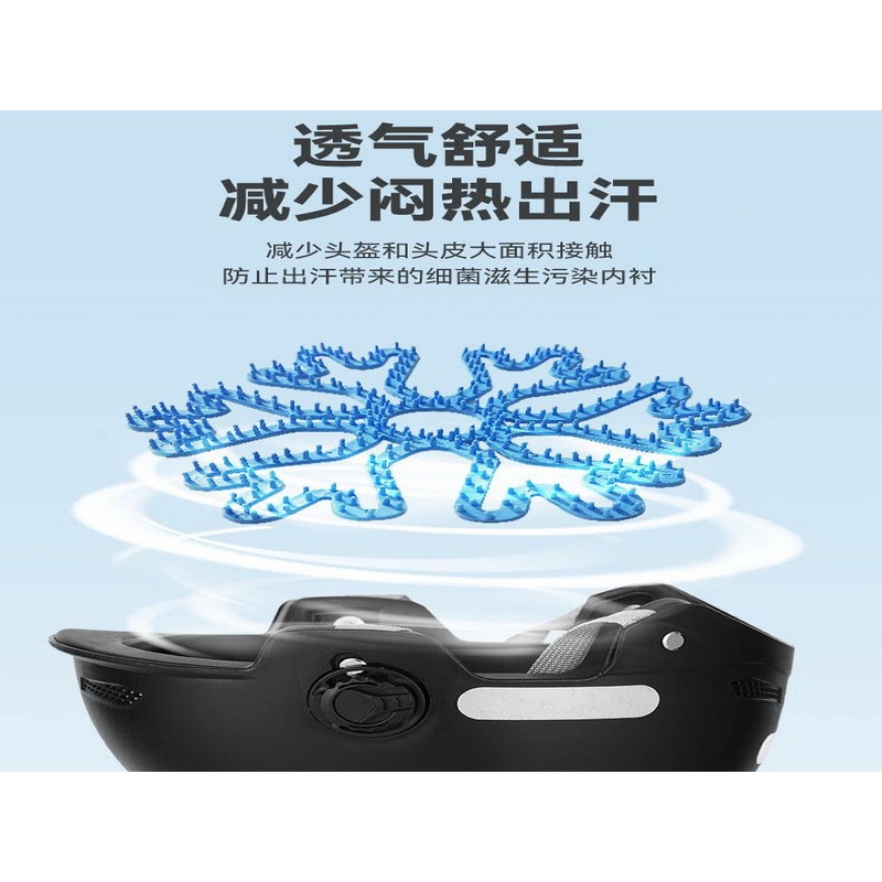 矽膠安全帽內襯 安全帽墊 安全帽髮型神器 機車族必備 告別安全帽塌髮 安全帽頭頂墊 3D立體帽墊 矽膠材質-細節圖2