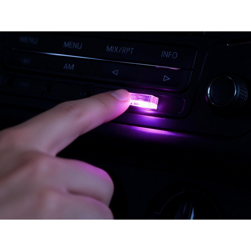USB氣氛燈 閃爍燈 觸碰燈 USB LED氛圍燈 柔光 氛圍燈 車內氣氛燈 照地燈 室內燈 筆電燈 腳踏燈-細節圖3