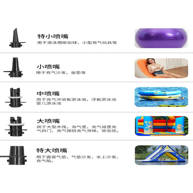 打氣機 手榴彈造型 600W 泳圈充氣 泳池充氣 露營充氣 露營打氣機 充氣機-細節圖4