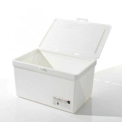 晴晴市集 日本 Sanada 純白 掀蓋 洗衣球 收納盒 1700ml M號 白色 置物盒 口罩盒 1.7L 面紙收納