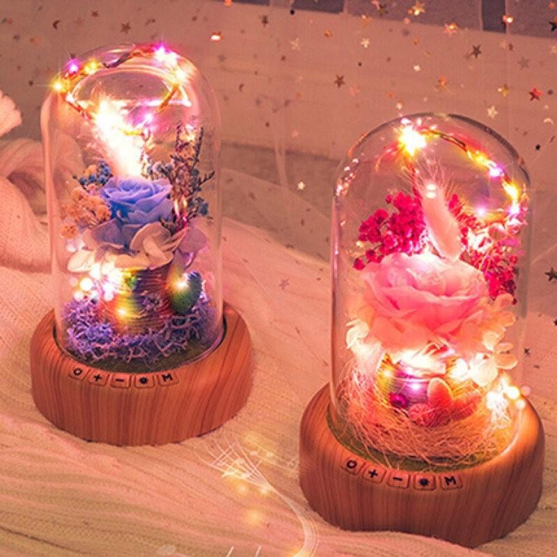 🎁送禮最佳🌹LED永生花造型藍芽音響🌹居家擺飾｜節日禮品｜紀念品｜🎁-細節圖7