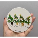 🐱【 多款 】超可愛Mofusand • 貓貓陶瓷杯墊｜隔熱墊｜貓福珊迪｜鯊魚貓｜甜品貓｜辦公室小物｜居家小物😊-規格圖7