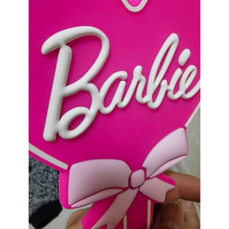 🎀少女心 • Barbie芭比 • 愛心粉嫩小手鏡｜拍照小道具｜手持化妝鏡｜旅行小物｜隨身攜帶｜飾品擺拍🪞-細節圖9