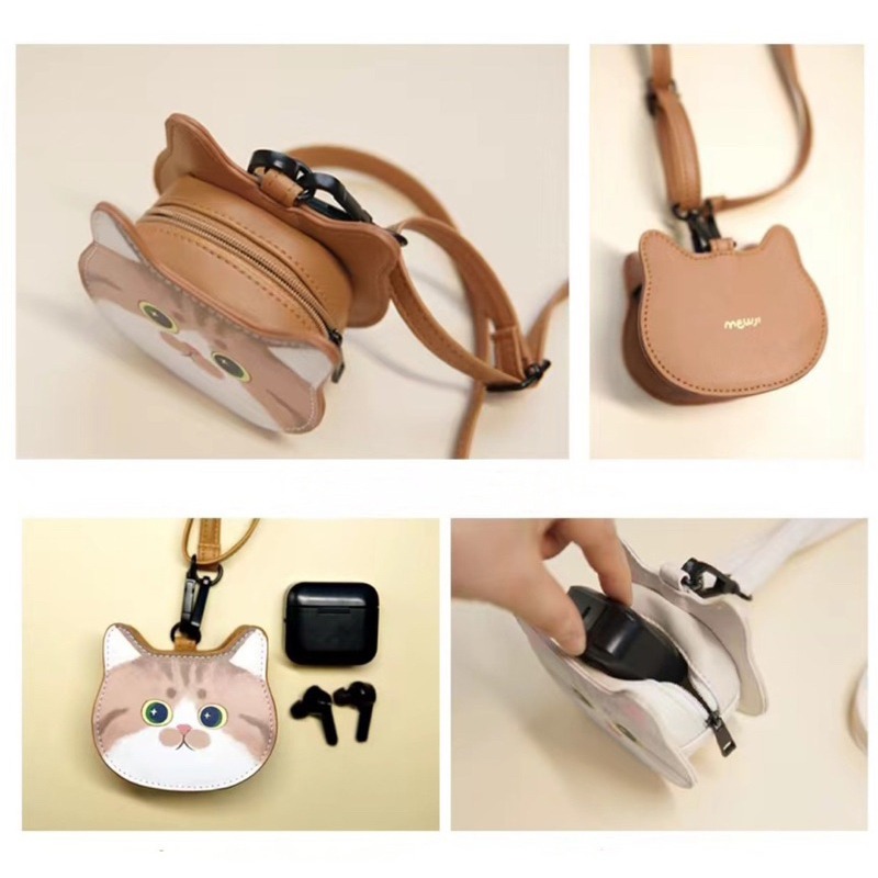 🐱妙吉MEWJI • 超萌貓貓頭包｜耳機包｜迷你包｜口紅包｜零錢包-細節圖5