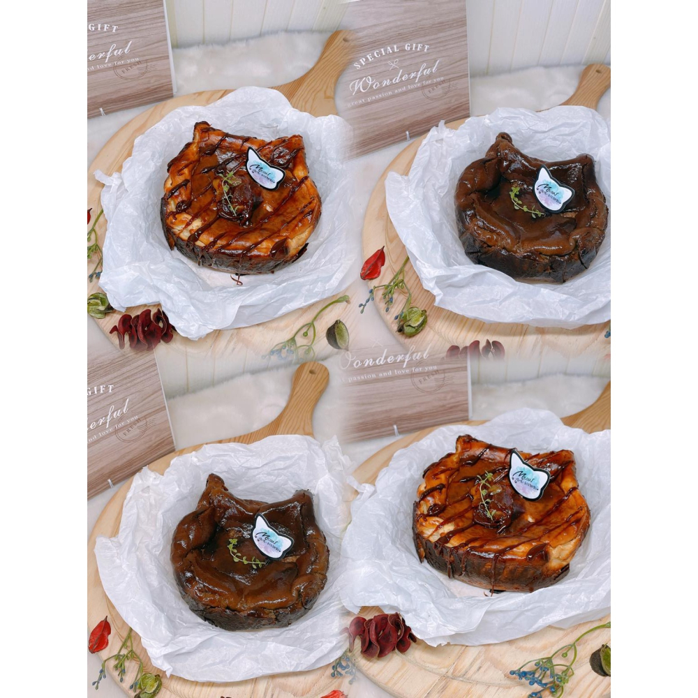 🧀️【5寸 • 多種口味】減糖版喵喵巴斯克乳酪蛋糕🐱｜無香料 • 無防腐劑 🎂 【Meow 喵嗚 • 手作甜點❤️-細節圖9