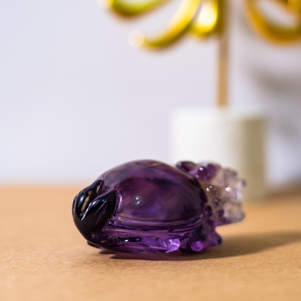 紫水晶藍花龍龜-細節圖2